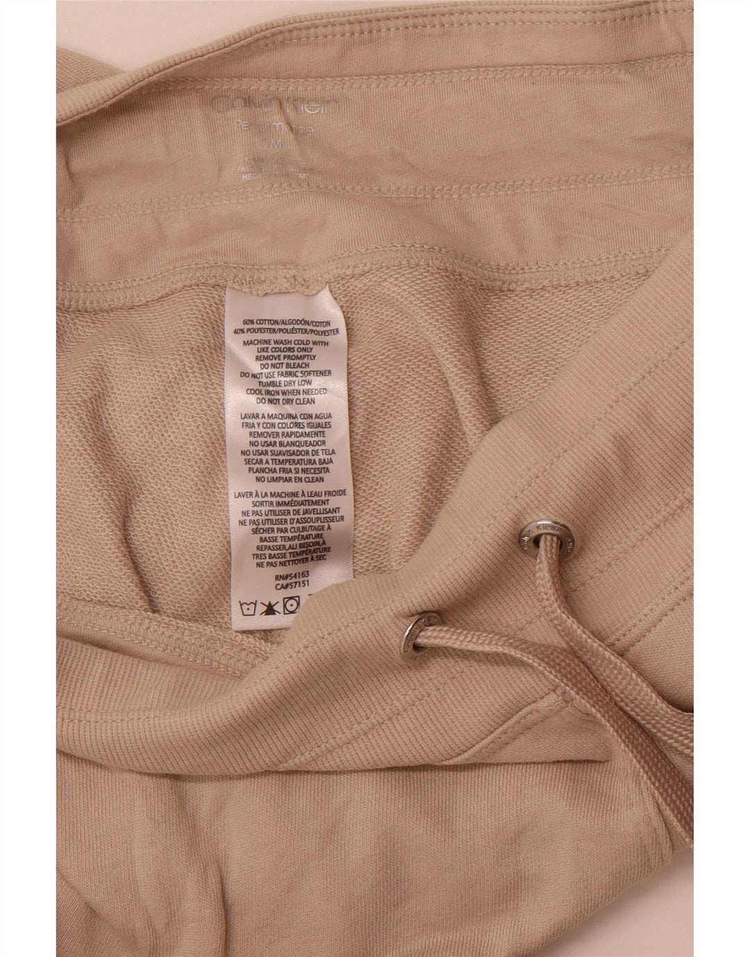 Calvin Klein Womens Tracksuit Trousers Joggers UK 12 Medium Brown Cotton