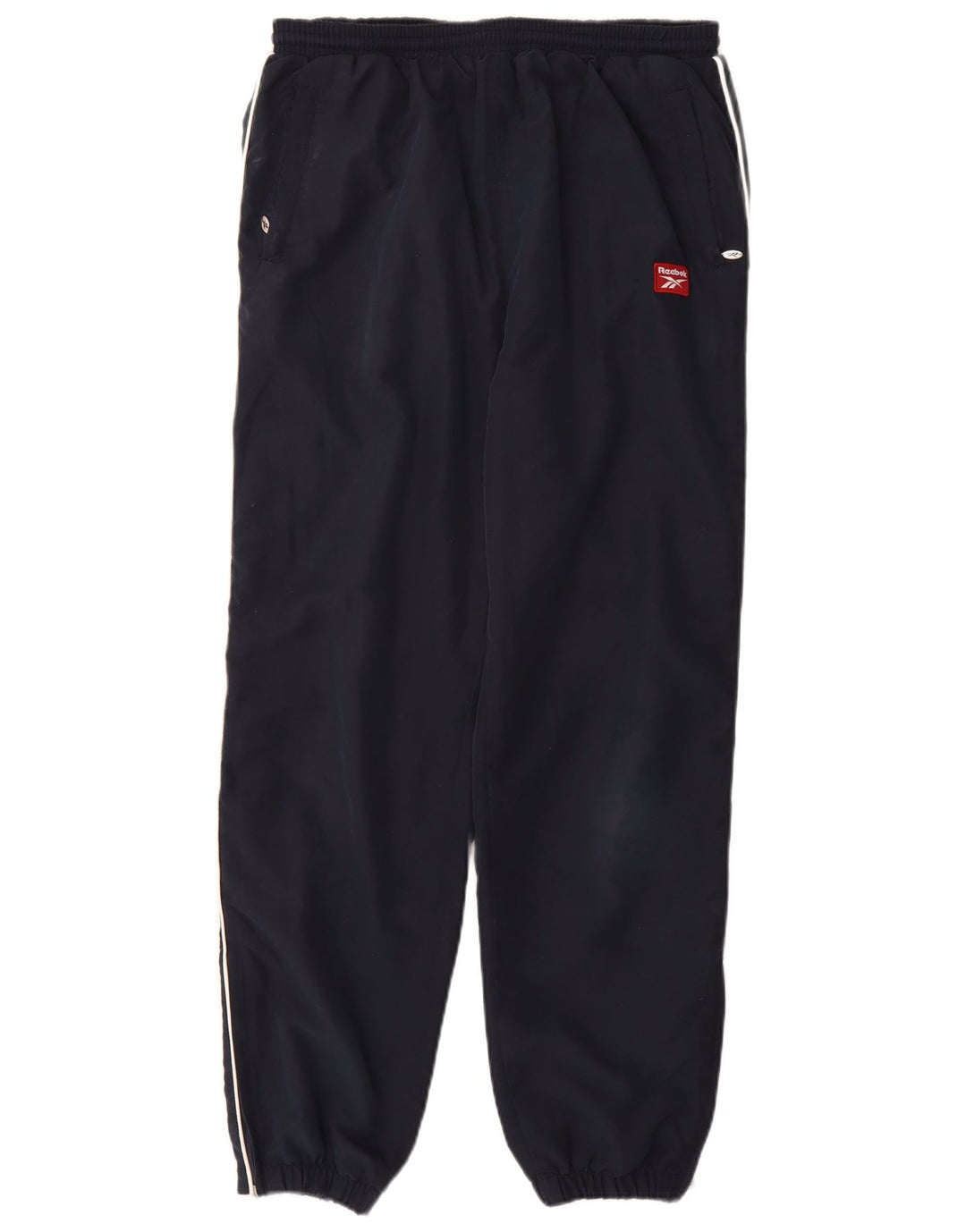 Reebok Womens Tracksuit Trousers Joggers UK 12 Medium Navy Blue Polyester