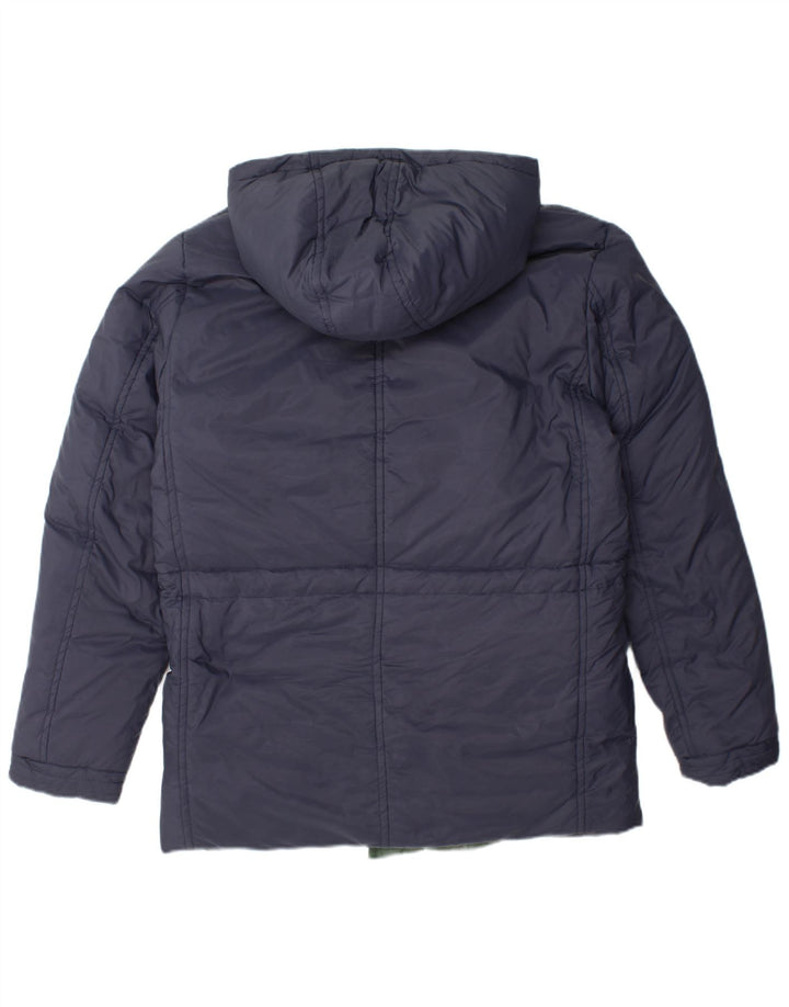 CMP Mens Hooded Reversible Padded Jacket IT 50 Large Navy Blue