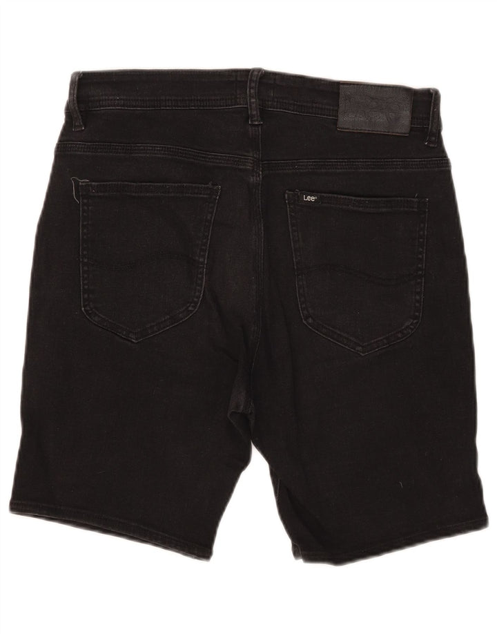 Lee Womens Denim Shorts Large W32 Black Cotton