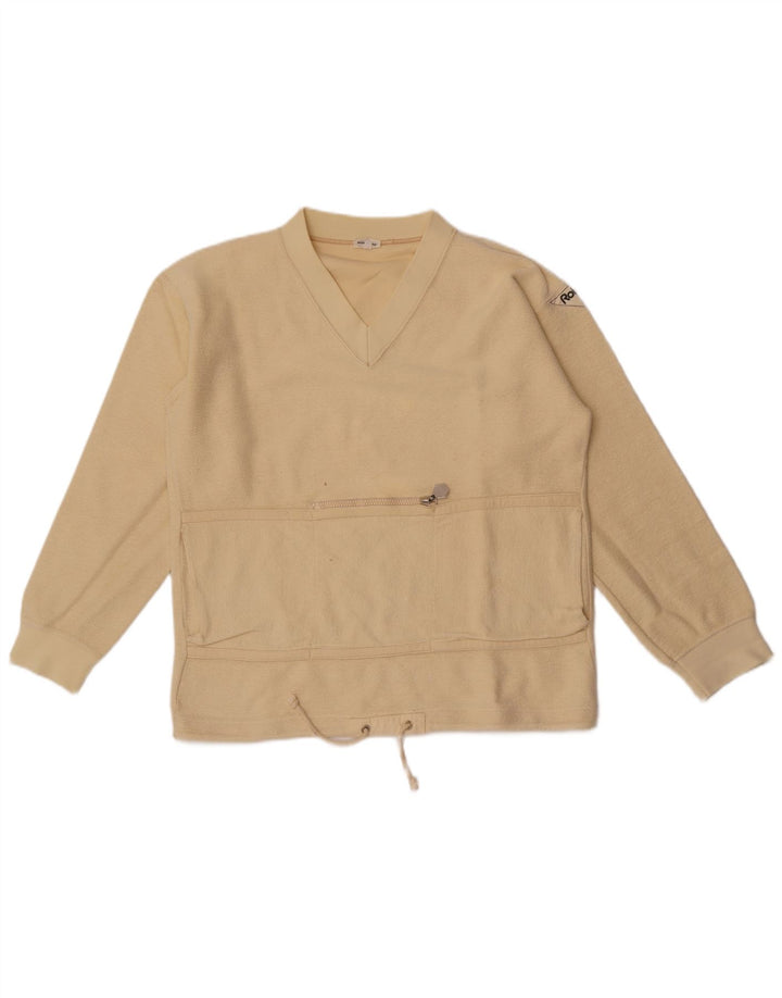 Vintage Womens Sweatshirt Jumper IT 50 XL Beige