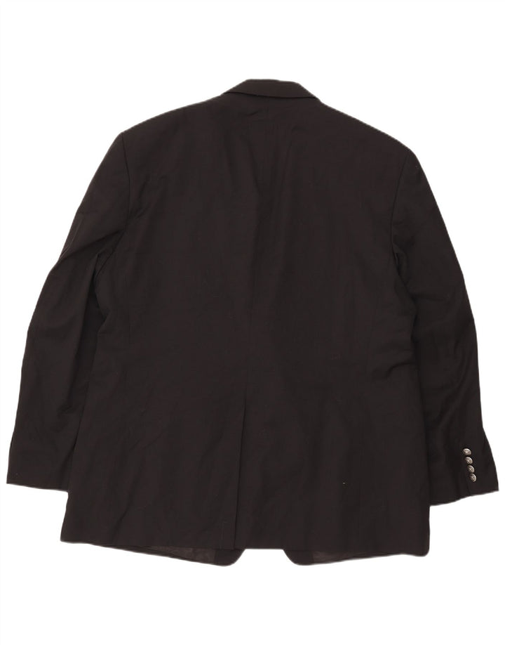 Ralph Lauren Mens 2 Button Blazer Jacket UK 46 2XL Black Wool
