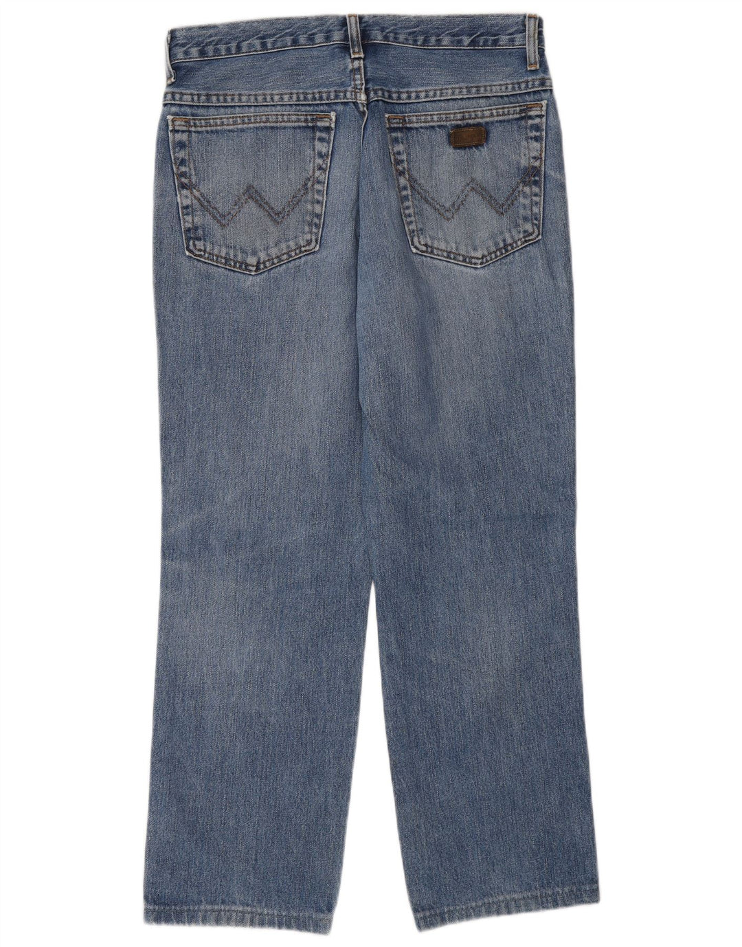 Wrangler Mens Texas Straight Jeans W32 L27 Blue Cotton