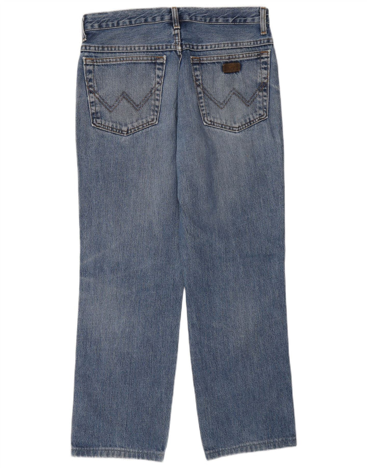 Wrangler Mens Texas Straight Jeans W32 L27 Blue Cotton