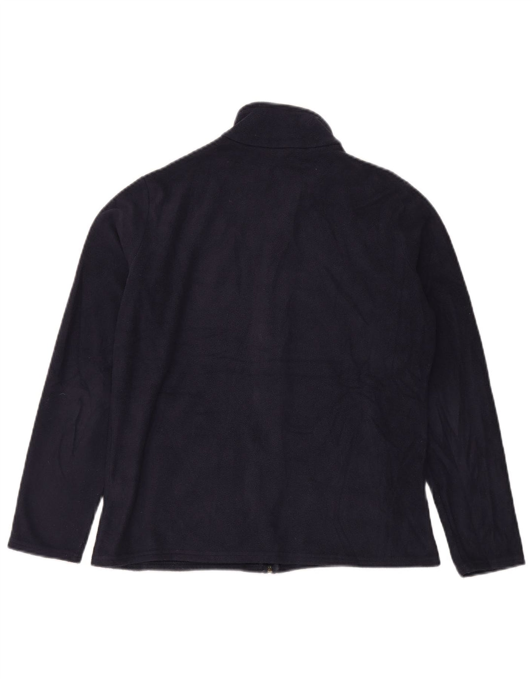 Marks & Spencer Womens Fleece Jacket UK 14 Large  Navy Blue Polyester