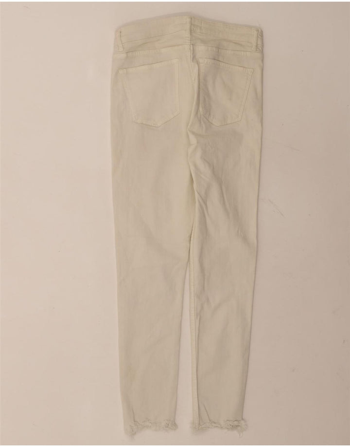 Zara Womens Skinny Jeans EU 40 Medium W30 L25 White Cotton