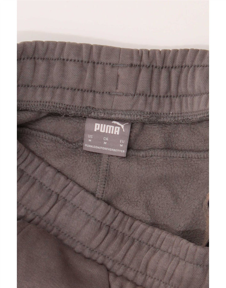 Puma Mens Tracksuit Trousers Joggers Medium Grey Cotton