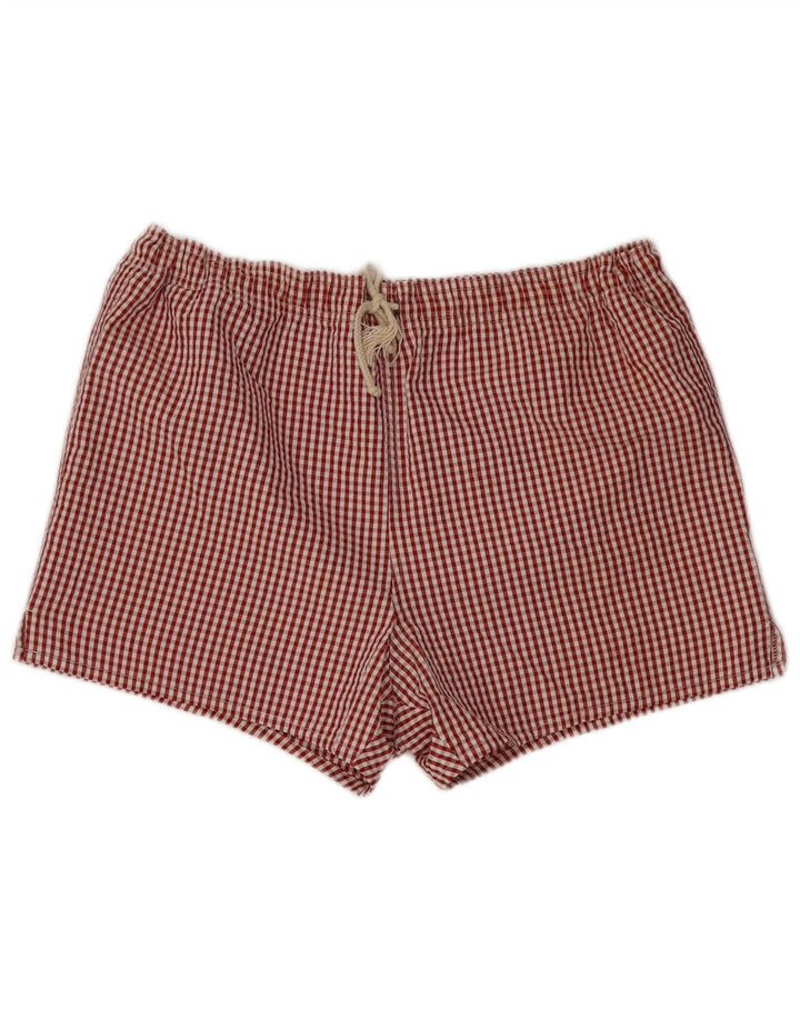Ermenegildo Zegna Mens Swimming Shorts Large  Red Gingham