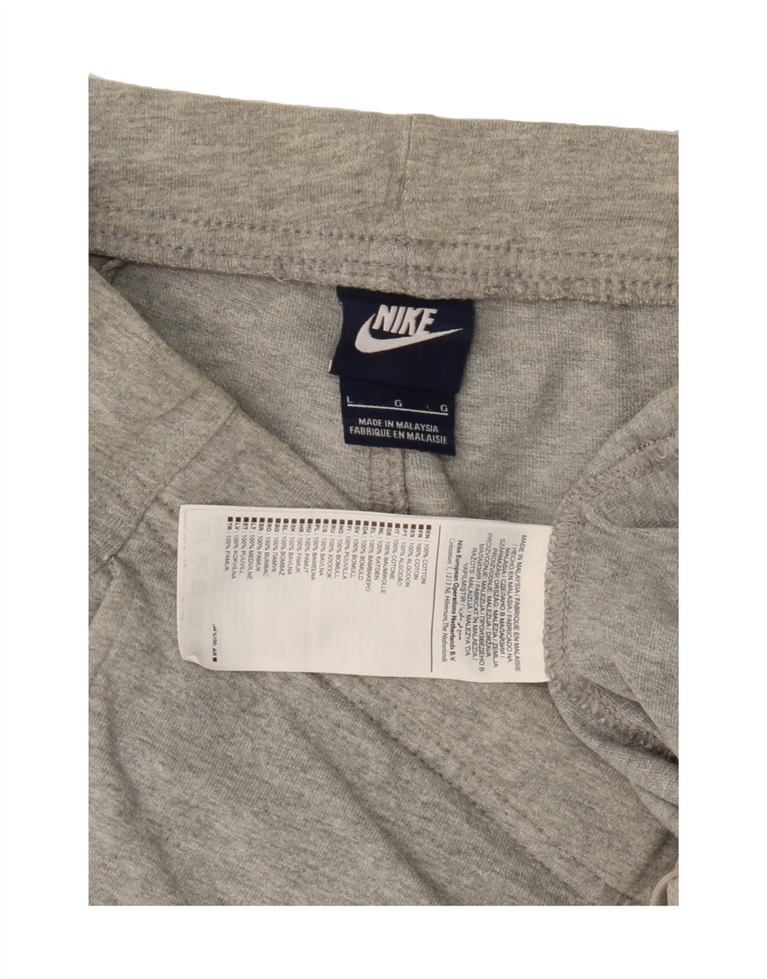 NIKE Mens Sport Shorts Large  Grey Cotton Vintage Nike and Second-Hand Nike from Messina Hembry 