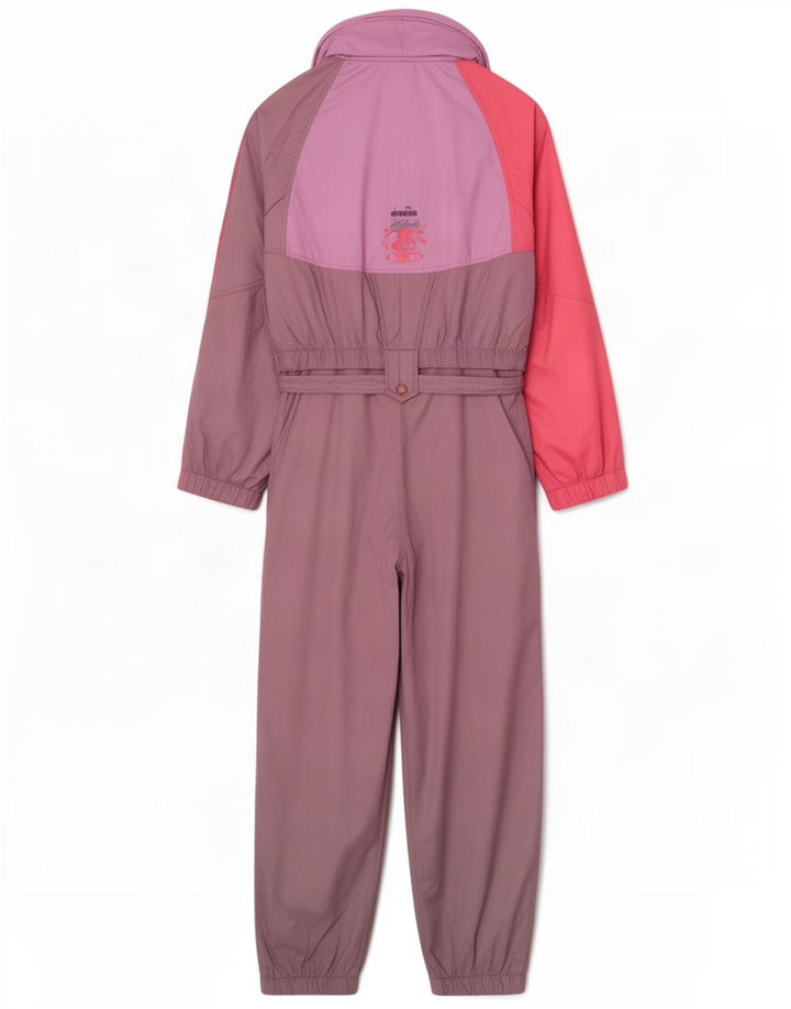 Diadora Womens Ski Jumpsuit UK 10 Small Purple Colourblock Polyester