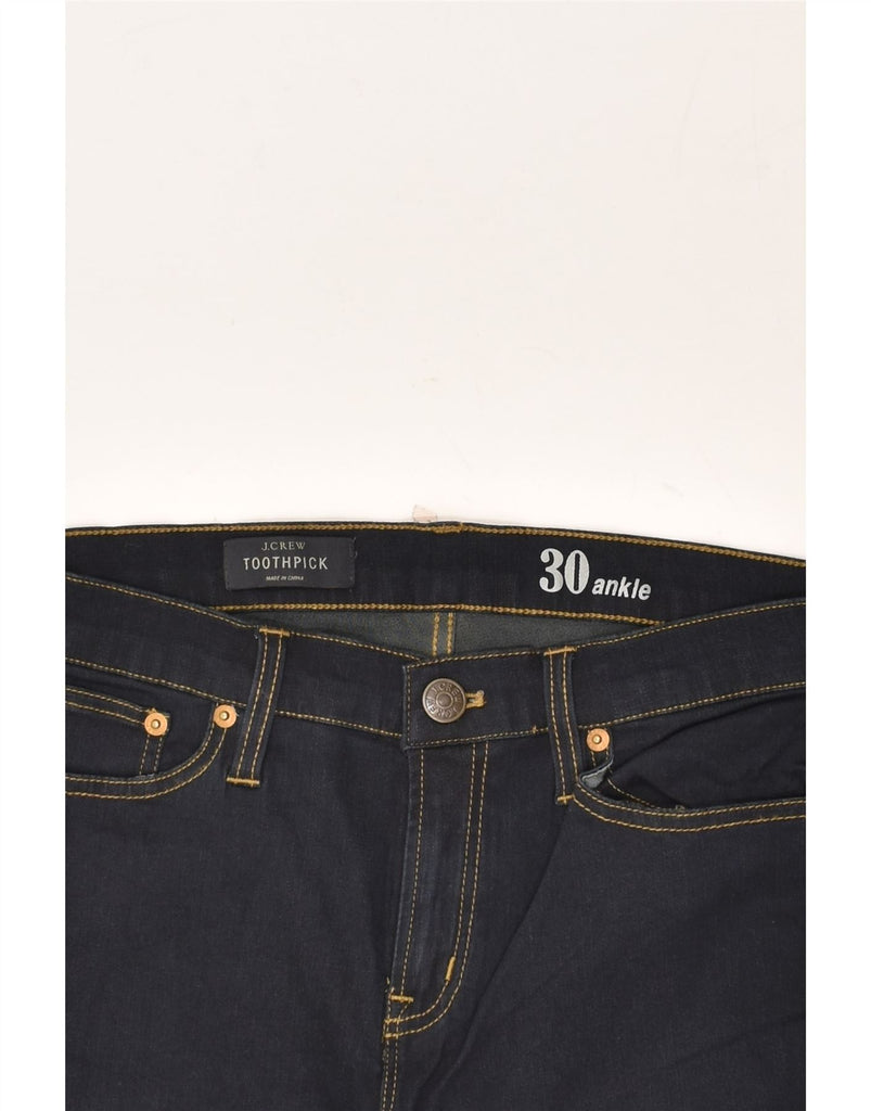 J. CREW Womens Toothpick Slim Jeans W30 L28 Navy Blue Cotton | Vintage J. Crew | Thrift | Second-Hand J. Crew | Used Clothing | Messina Hembry 