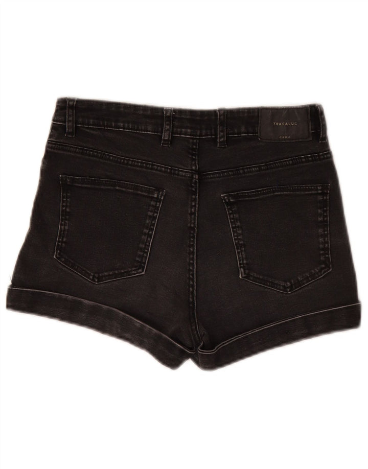 Zara Womens Denim Shorts EU 36 XS W26 Black