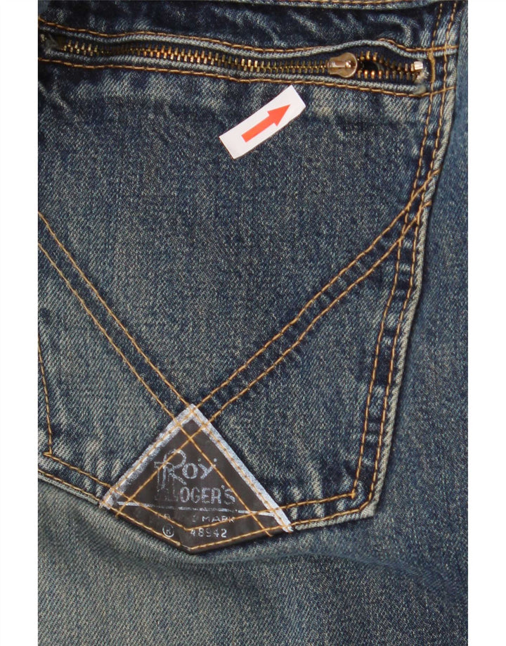 Roy Rogers Mens Straight Jeans W36 L36 Blue Cotton