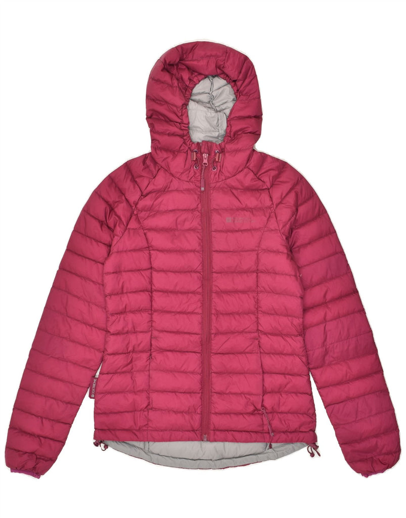 MOUNTAIN WAREHOUSE Womens Hooded Padded Jacket UK 6 XS Burgundy Nylon | Vintage Mountain Warehouse | Thrift | Second-Hand Mountain Warehouse | Used Clothing | Messina Hembry 