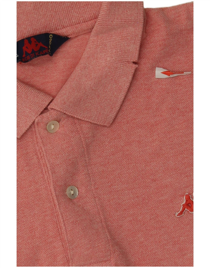 Kappa Mens Polo Shirt Large Pink Cotton