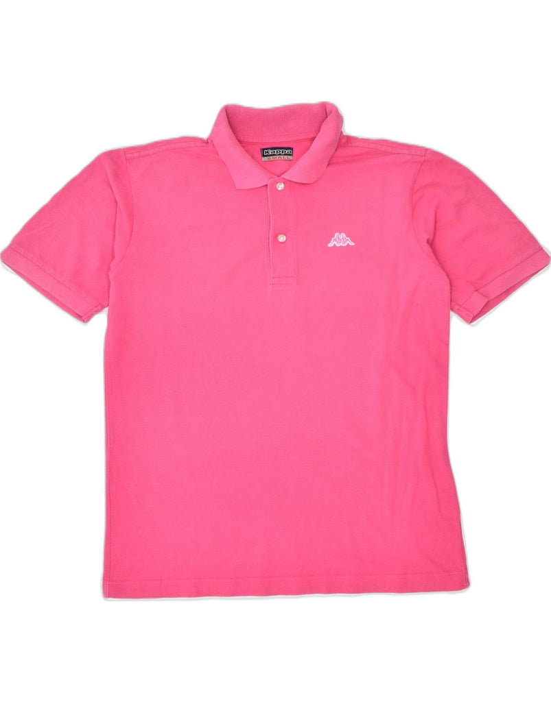 KAPPA Mens Polo Shirt Medium Pink Cotton Classic | Vintage | Thrift | Second-Hand | Used Clothing | Messina Hembry 