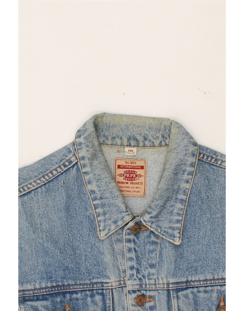 PEPE JEANS Boys Denim Gilet 15-16 Years 2XL Blue Cotton Vintage PEPE Jeans and Second-Hand PEPE Jeans from Messina Hembry 