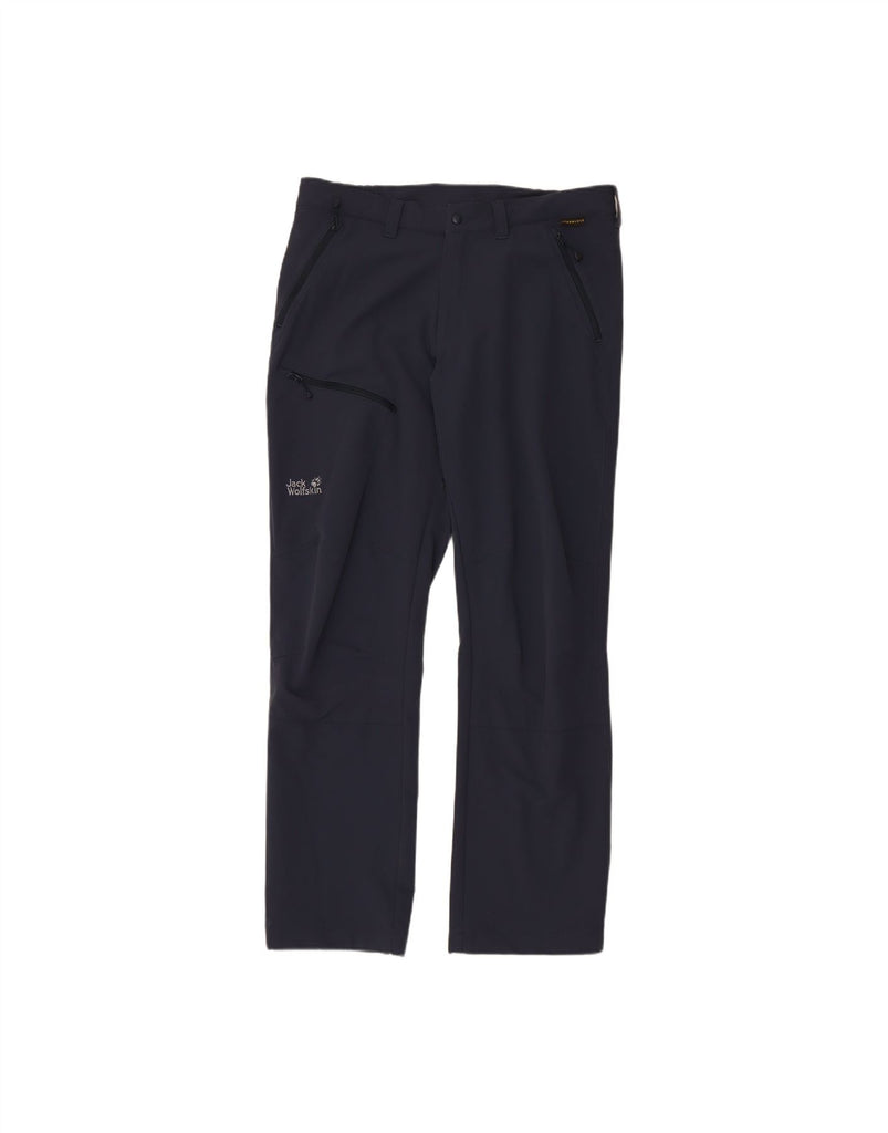 JACK WOLFSKIN Mens Straight Cargo Trousers UK 40 Large W36 L29 Navy Blue Vintage Jack Wolfskin and Second-Hand Jack Wolfskin from Messina Hembry 