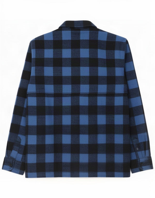 Mil-Tec Mens Flannel Shirt 3XL Blue Plaid Cotton