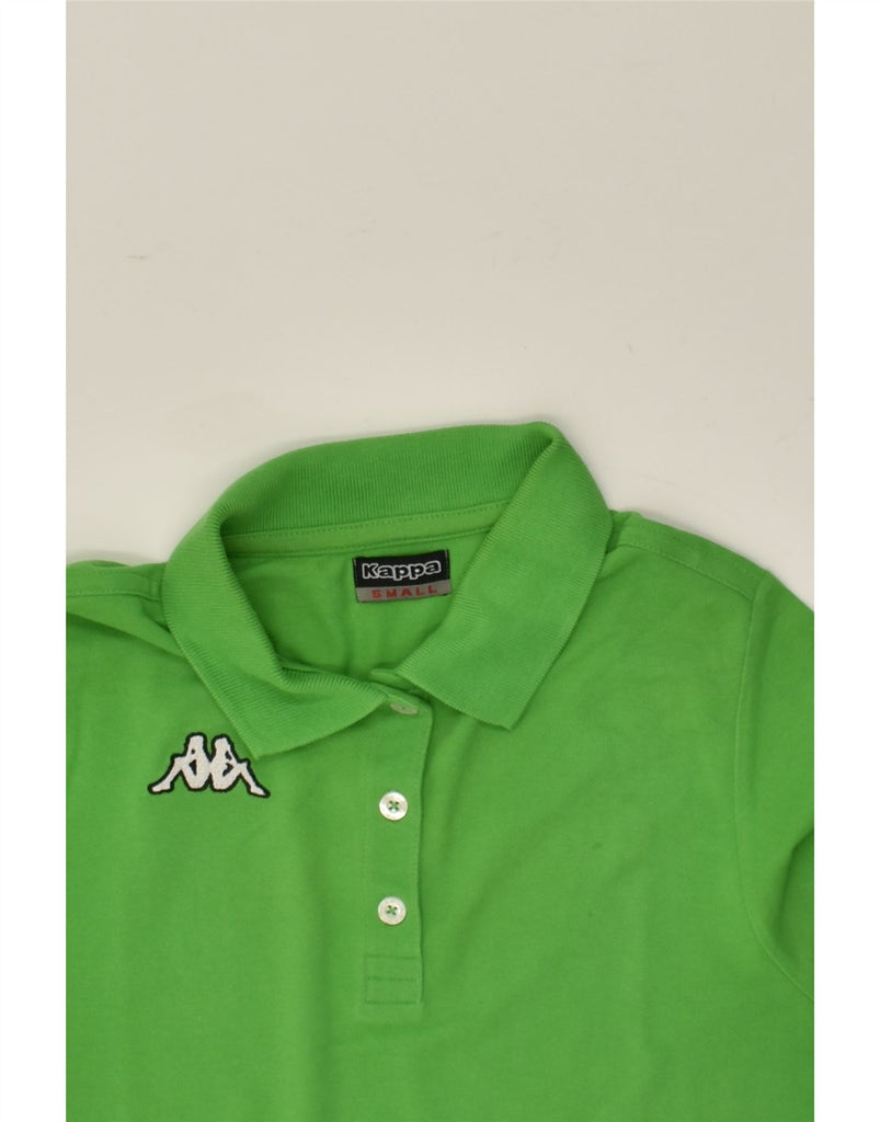 KAPPA Womens Polo Shirt UK 10 Small Green Cotton | Vintage Kappa | Thrift | Second-Hand Kappa | Used Clothing | Messina Hembry 