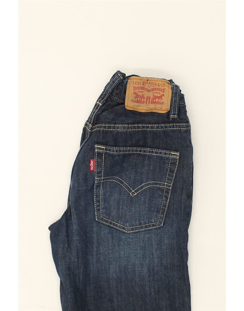 LEVI'S Boys 514 Straight Jeans 11-12 Years W26 L26  Navy Blue Cotton | Vintage Levi's | Thrift | Second-Hand Levi's | Used Clothing | Messina Hembry 