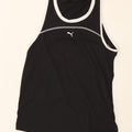 PUMA Womens Vest Top UK 12 Medium Black Polyester Vintage Puma and Second-Hand Puma from Messina Hembry 