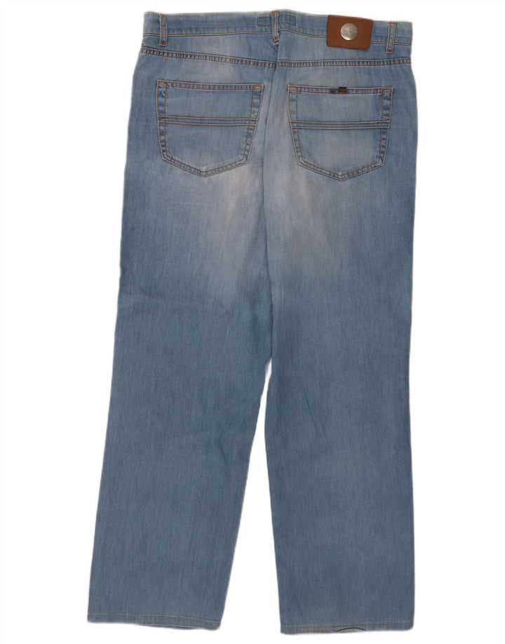 Trussardi Mens Straight Jeans W36 L31 Blue Cotton