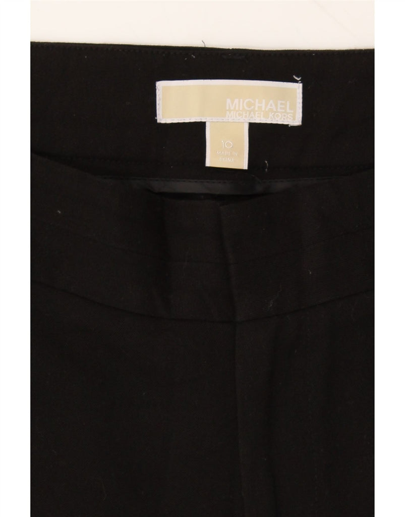 MICHAEL KORS Womens Wide Leg Casual Trousers US 10 Large W34 L32 Black Vintage Michael Kors and Second-Hand Michael Kors from Messina Hembry 
