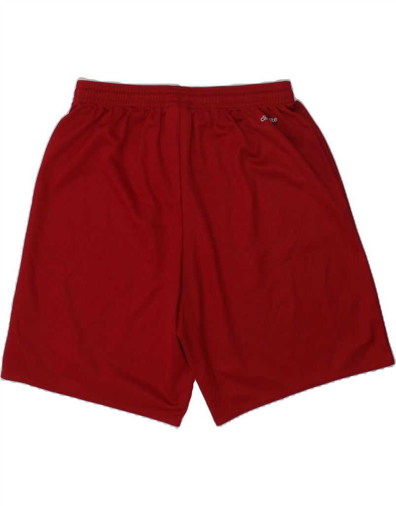 ADIDAS Boys Climalite Sport Shorts 13-14 Years Red Polyester | Vintage Adidas | Thrift | Second-Hand Adidas | Used Clothing | Messina Hembry 