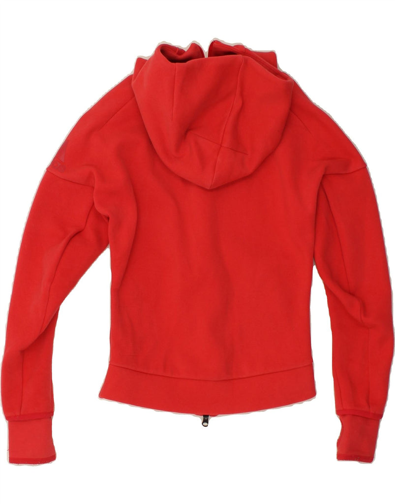 ADIDAS Womens Zip Hoodie Sweater UK 10 Small Red | Vintage Adidas | Thrift | Second-Hand Adidas | Used Clothing | Messina Hembry 