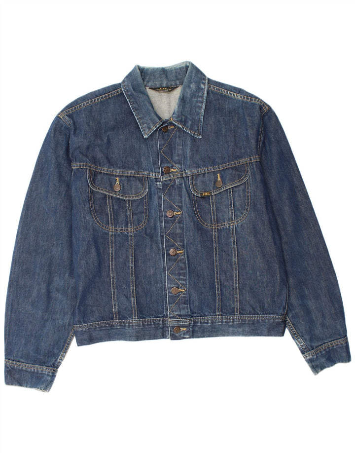 Lee Mens Denim Jacket UK 42 XL Blue Cotton