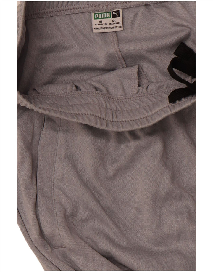 PUMA Boys Graphic Sport Shorts 13-14 Years XL Grey