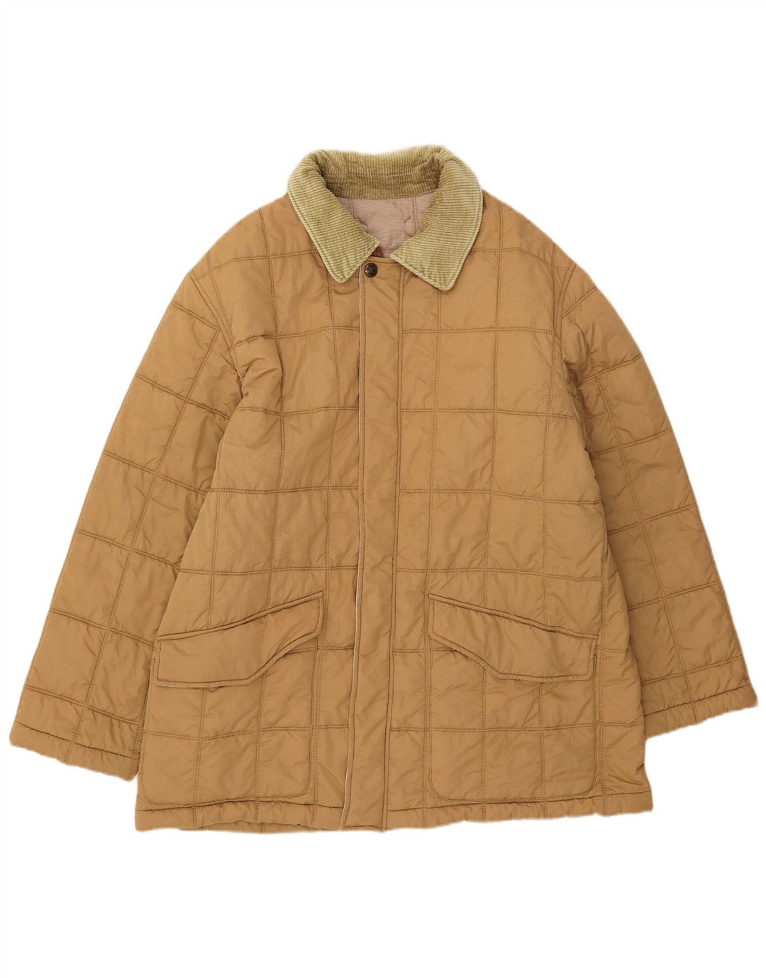 Henry Cottons Mens Quilted Jacket IT 54 2XL Beige