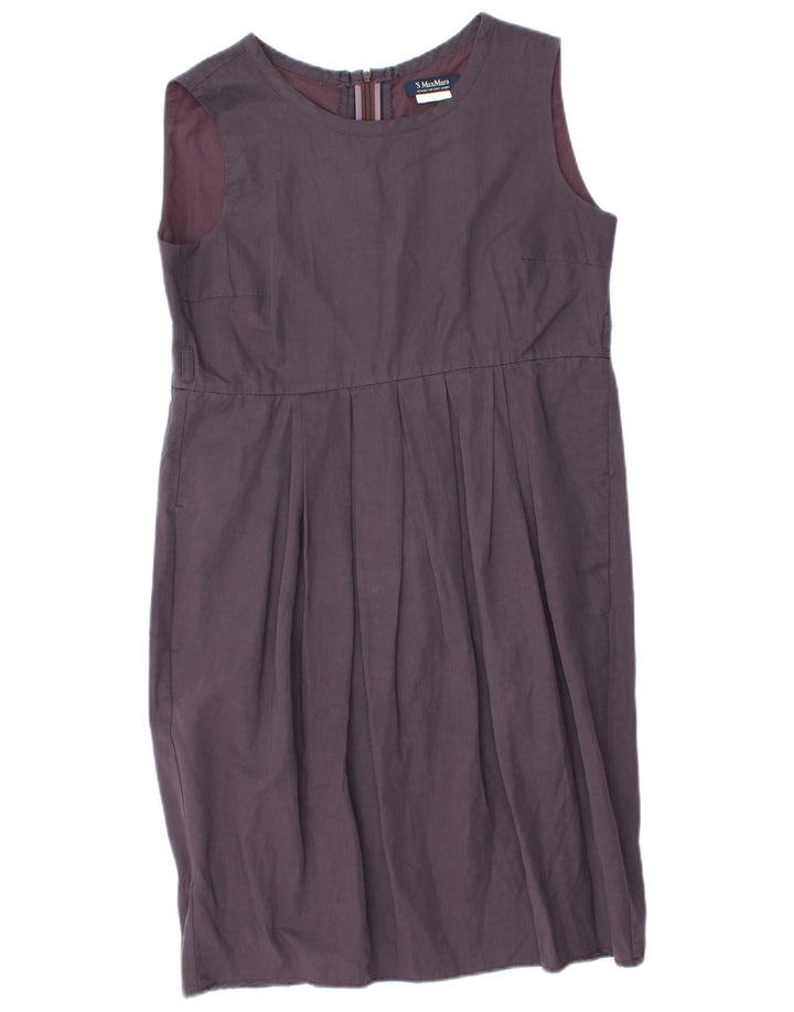 Max Mara Womens Sleeveless Sheath Dress UK 12 Medium Purple