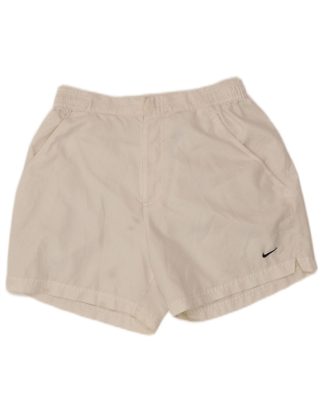 NIKE Mens Chino Shorts Small W28 White Polyester
