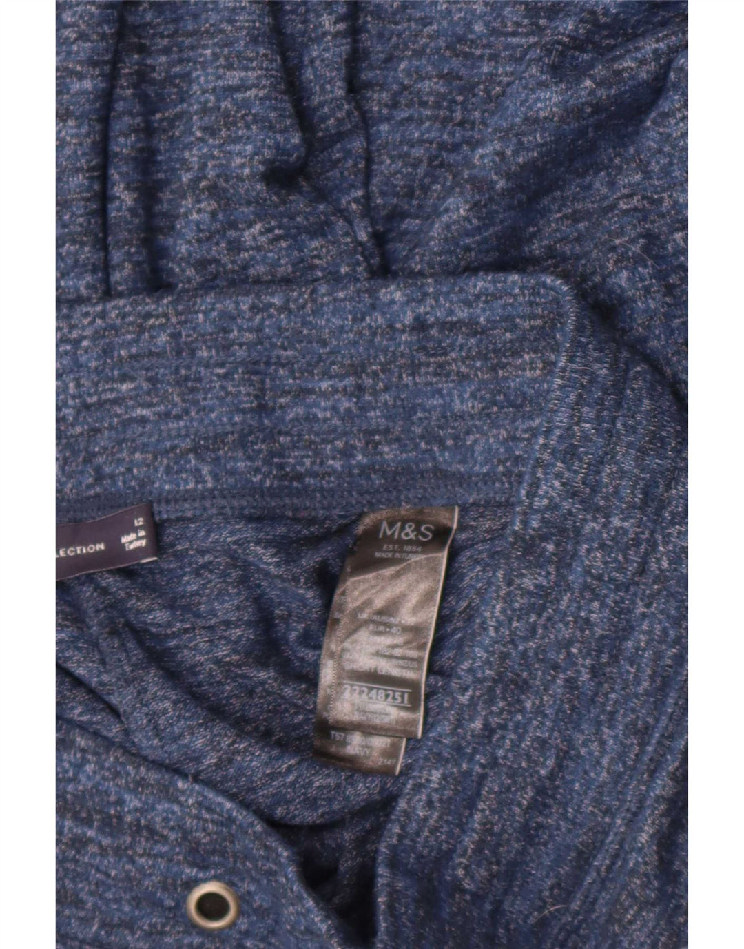 Marks & Spencer Womens Tracksuit Trousers Joggers UK 12 Medium Navy Blue