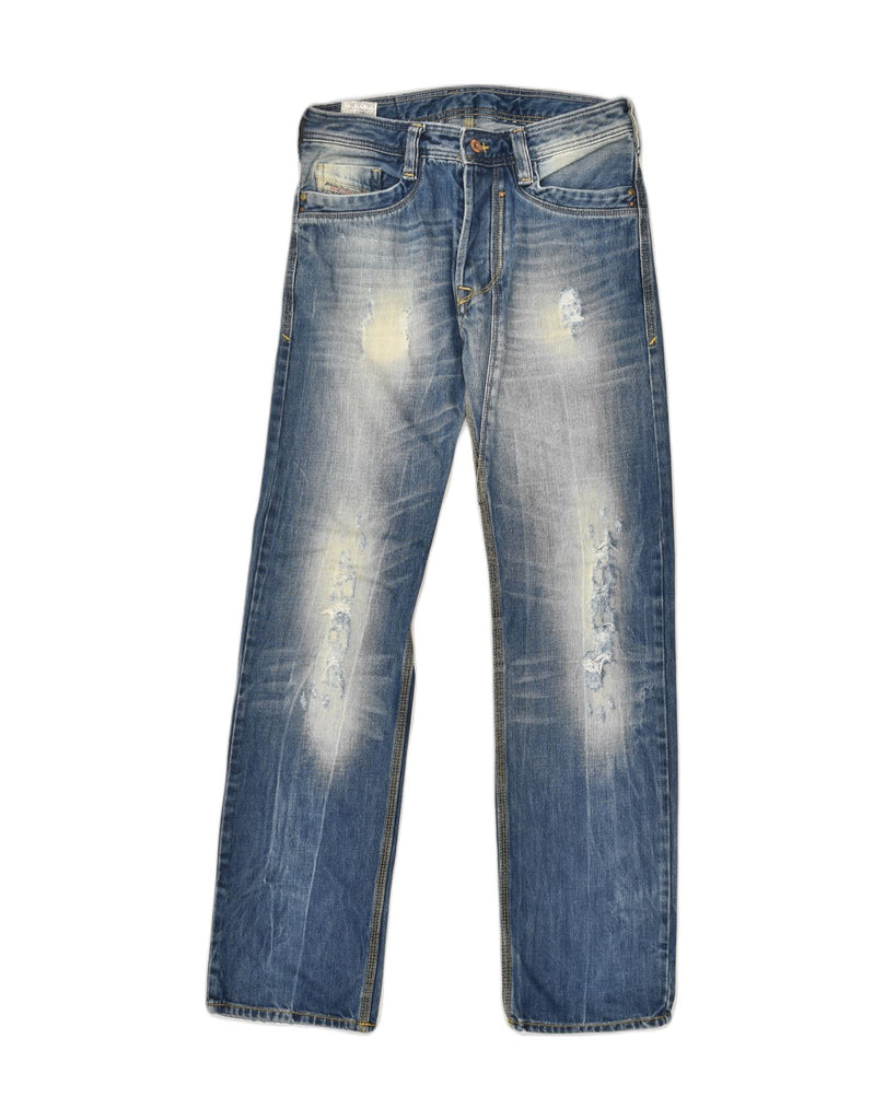 DIESEL Mens Distressed Straight Jeans W29 L32  Blue | Vintage Diesel | Thrift | Second-Hand Diesel | Used Clothing | Messina Hembry 