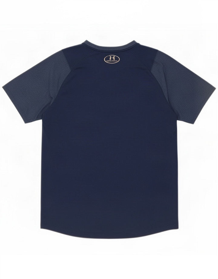 Under Armour Mens T-Shirt Top Medium Navy Blue Flecked