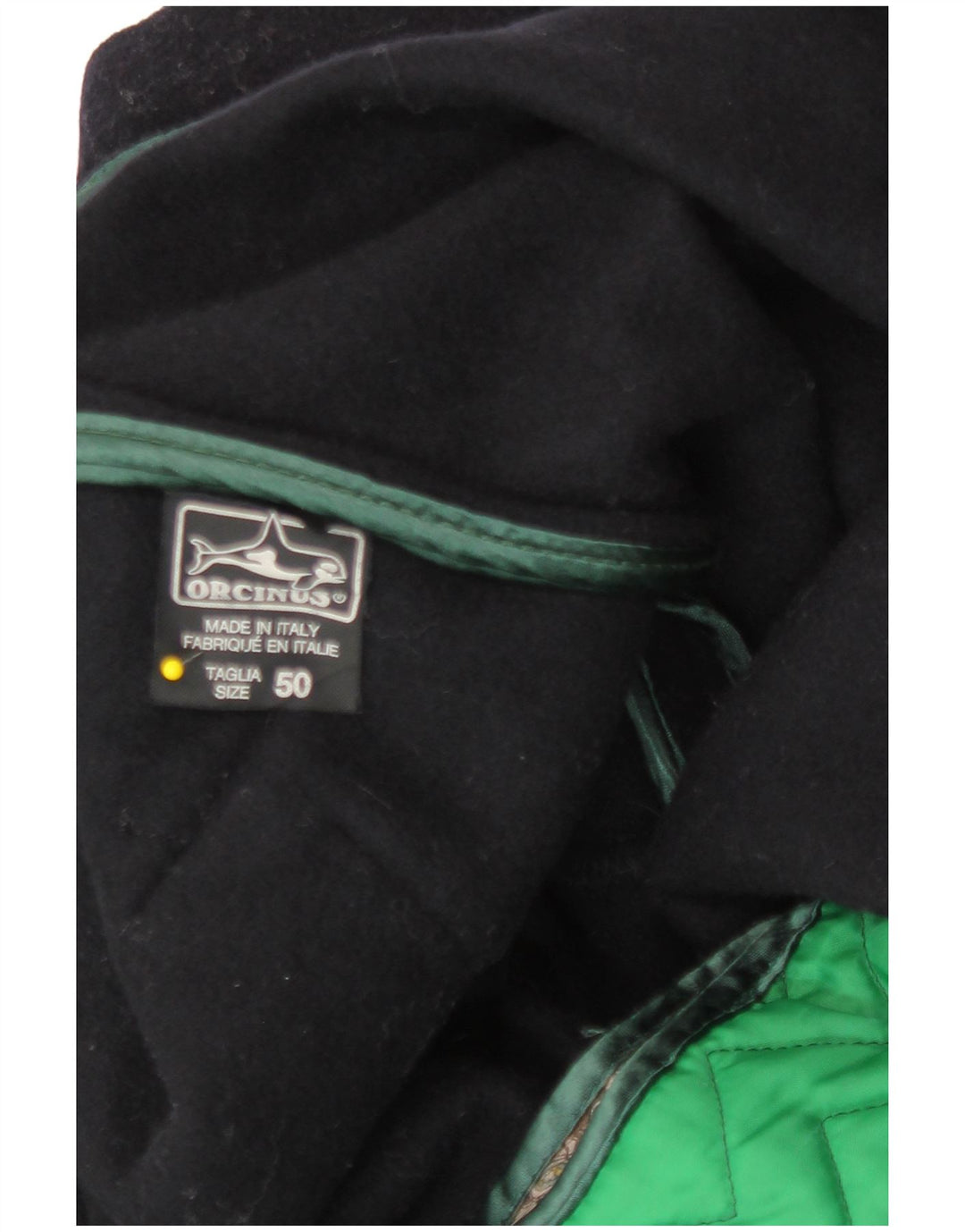 Orcinus Mens Windbreaker Jacket IT 50 Large Navy Blue Wool