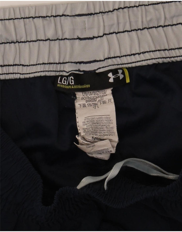 Under Armour Mens Tracksuit Trousers Joggers Large Navy Blue