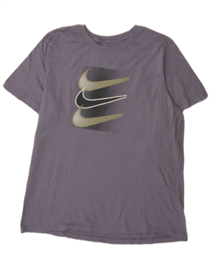 Nike Mens Graphic T-Shirt Top XL Navy Blue Cotton