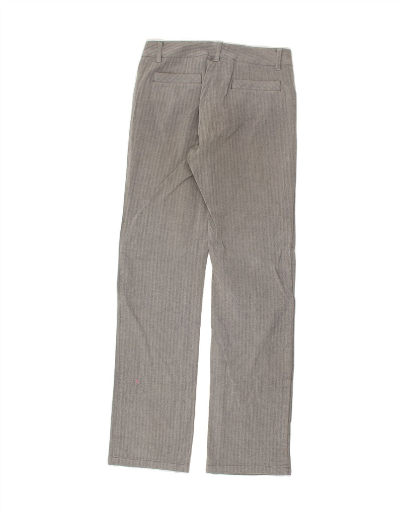 CHERVO Womens Straight Casual Trousers IT 42 Medium W28 L31 Grey Cotton | Vintage Chervo | Thrift | Second-Hand Chervo | Used Clothing | Messina Hembry 