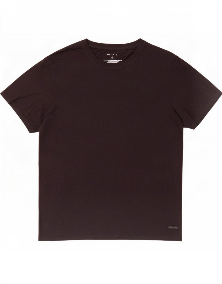 Ted Baker Mens T-Shirt Top Large Black Cotton
