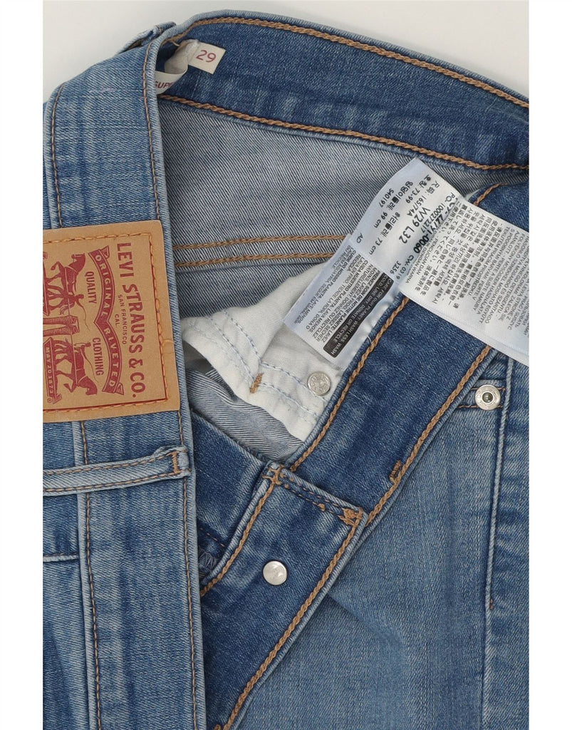 LEVI'S Womens Mile High Super Skinny Jeans W29 L32  Blue Cotton Vintage Levi's and Second-Hand Levi's from Messina Hembry 