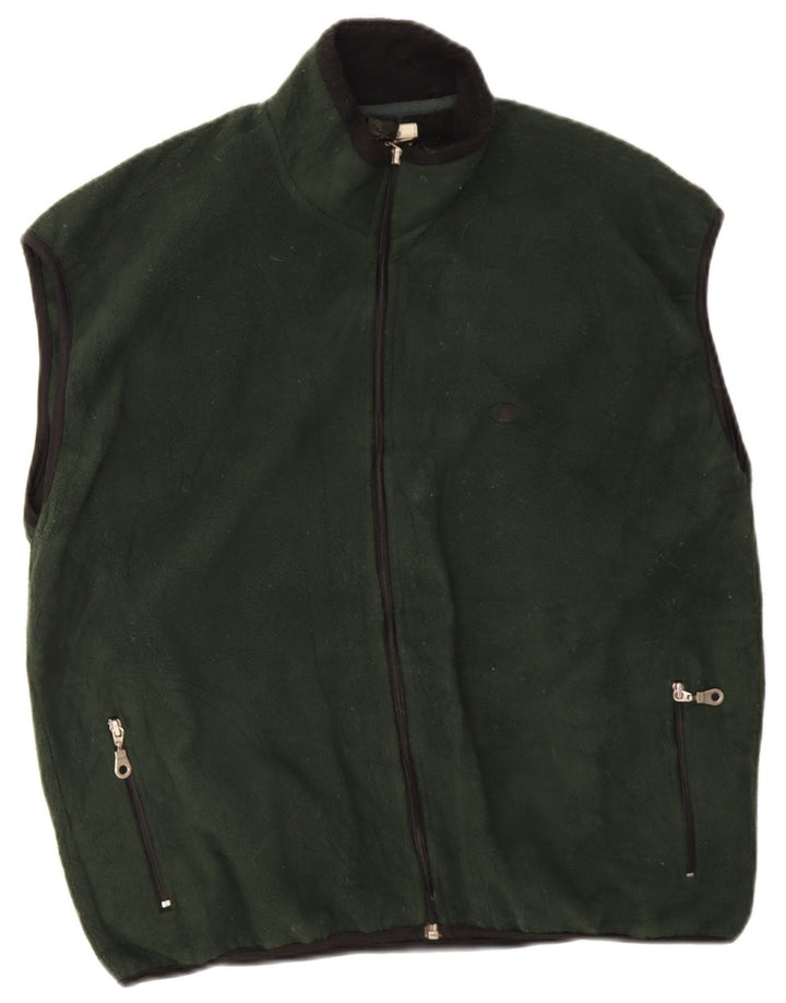 Champion Mens Fleece Gilet UK 38 Medium Khaki