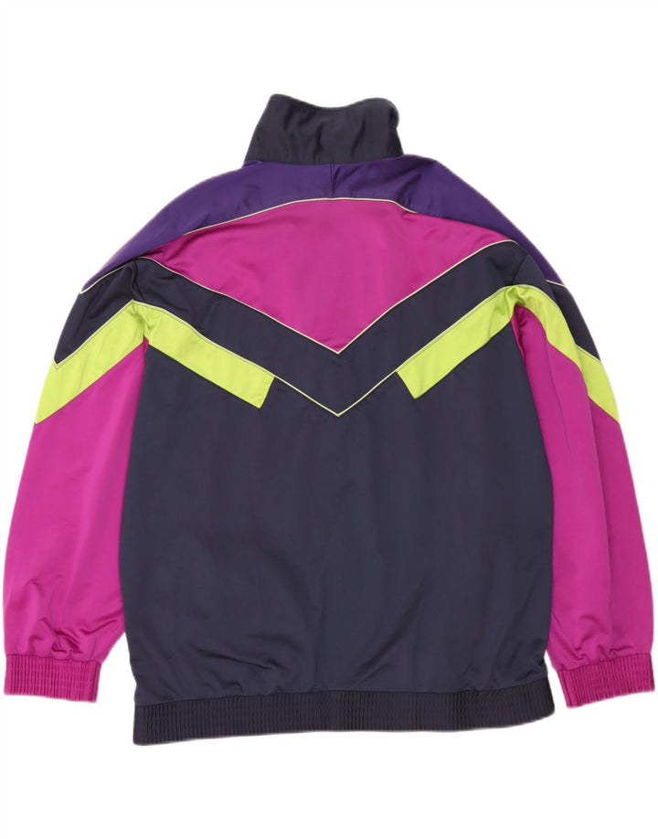 Brugi Mens Tracksuit Top Jacket XL Navy Blue Colourblock