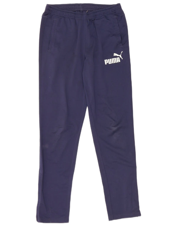 PUMA Boys Graphic Tracksuit Trousers 13-14 Years  Navy Blue