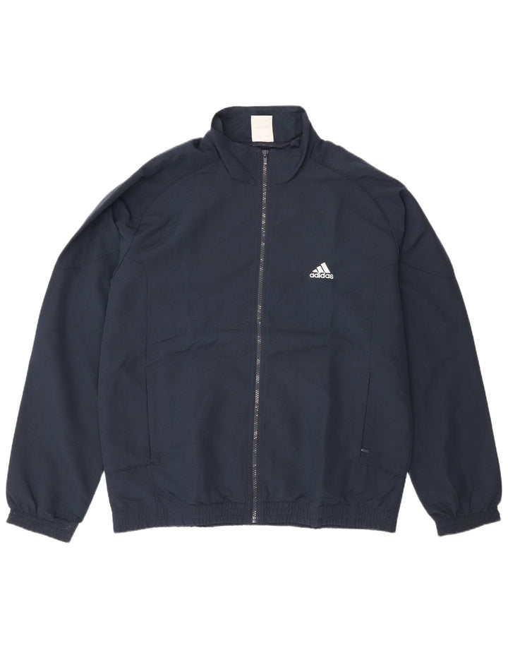 Adidas Mens Full Tracksuit UK 42/44 Large  Navy Blue Polyester
