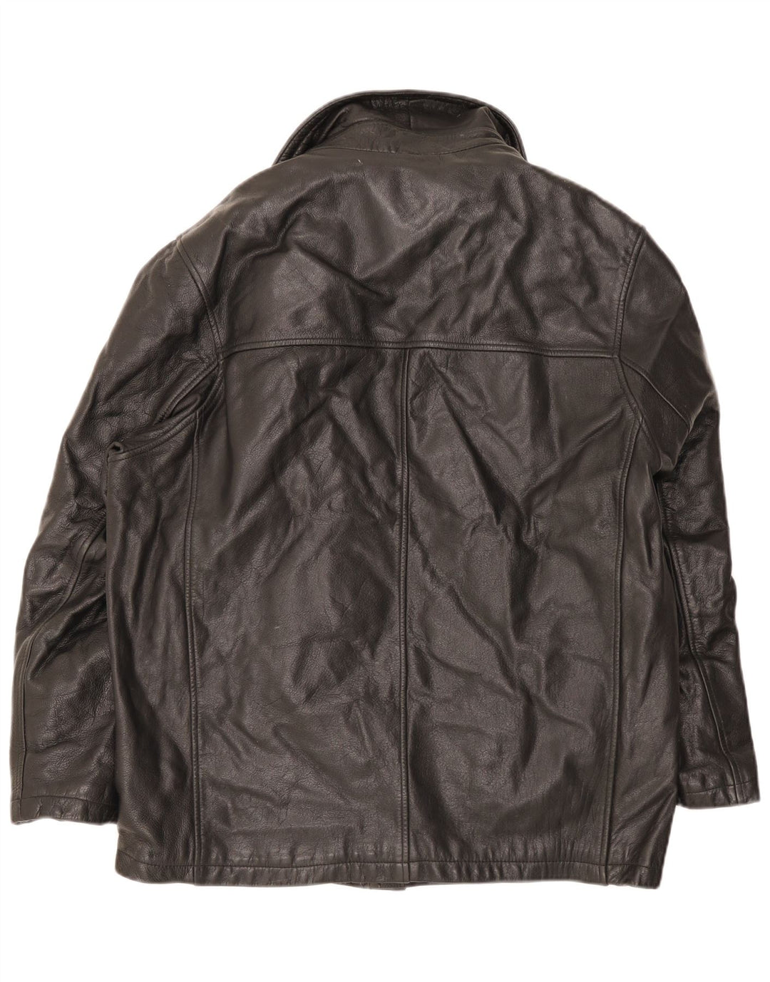 Wilsons Mens M. Julian Leather Windbreaker Jacket UK 40 Large Black
