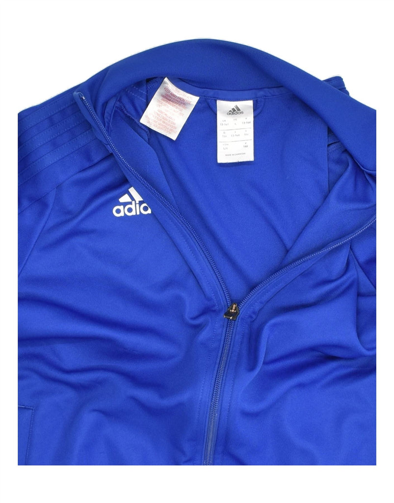 ADIDAS Boys Tracksuit Top Jacket 13-14 Years Blue Polyester | Vintage Adidas | Thrift | Second-Hand Adidas | Used Clothing | Messina Hembry 